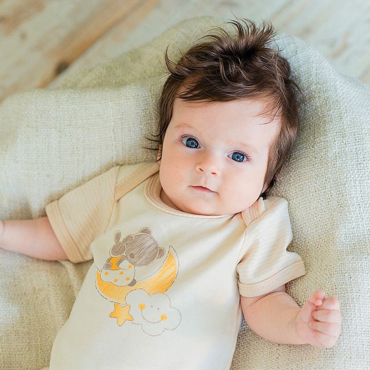 Organic Cotton Newborn Layettes with Print Baby Star