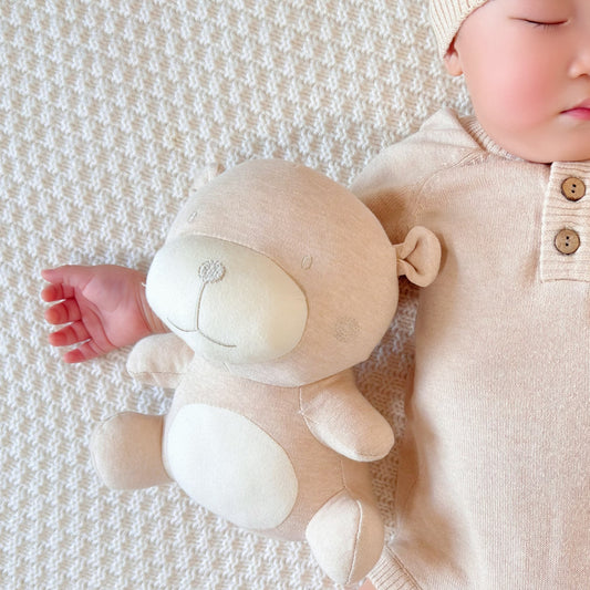 Organic Stuffed Animals Toy Bear - Best Non-Toxic Toys accompany baby in sweet dream | Eotton Canada