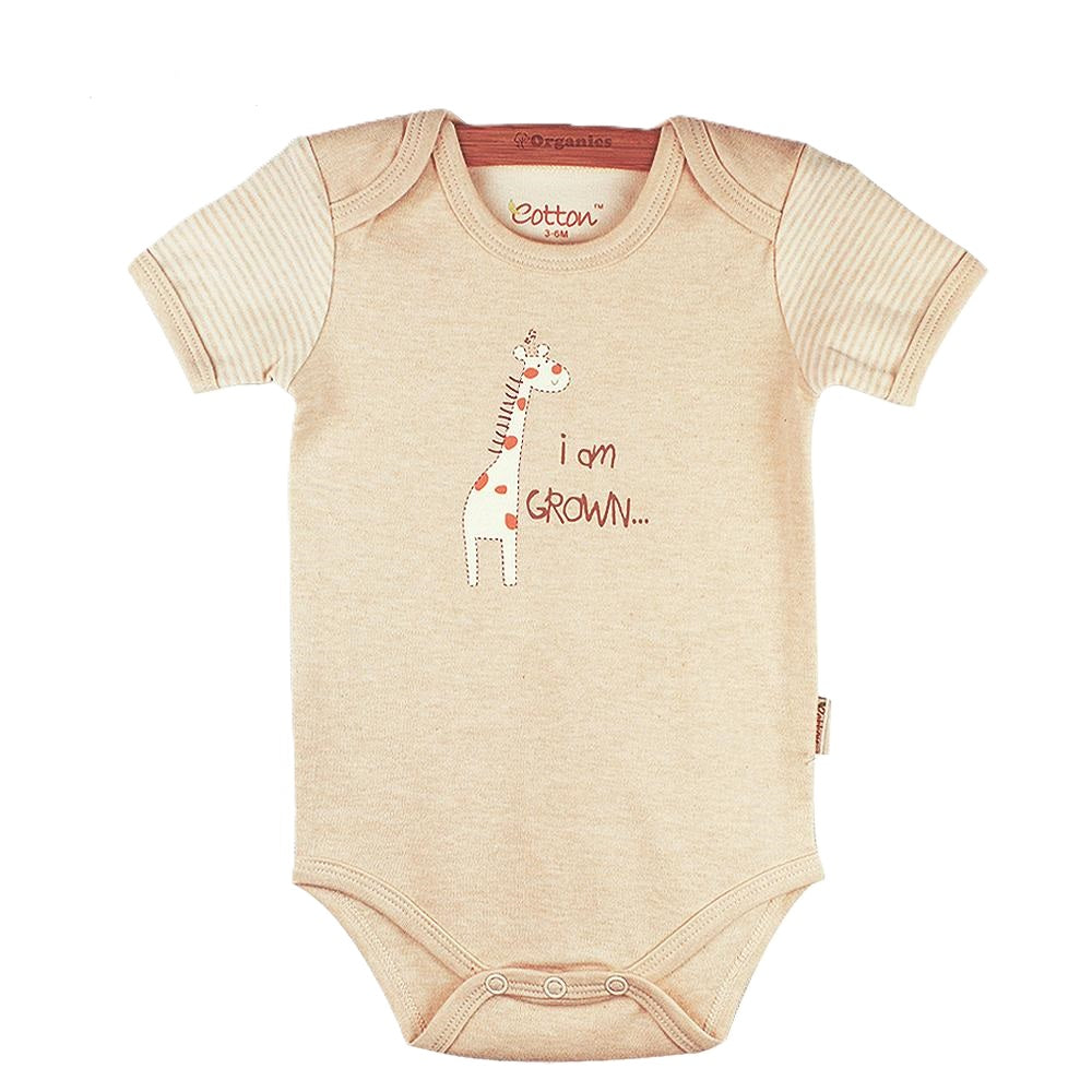Organic Cotton Short Sleeve Baby Onesies - Jungle | Eotton Canada