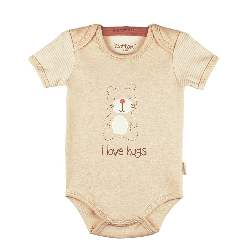 Organic Cotton Short Sleeve Baby Onesies - Jungle