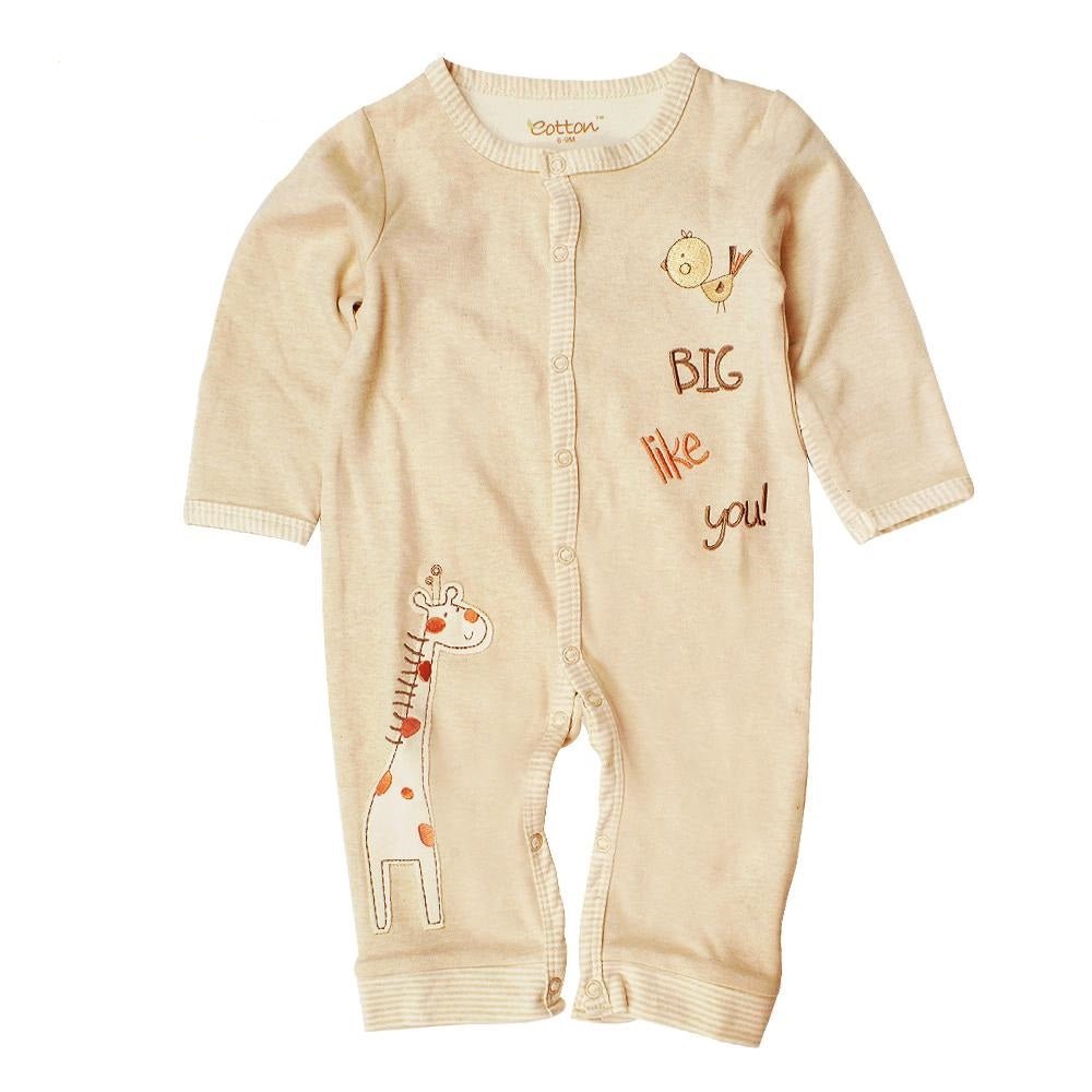 Organic Baby Milestone Romper | Long Sleeve Photo Outfit | Eotton