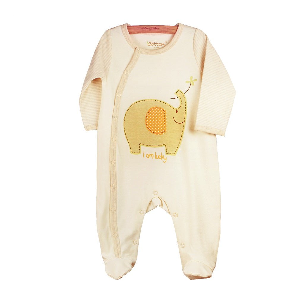Organic Baby Footie Romper | Soft Side-Snap Sleeper | Eotton
