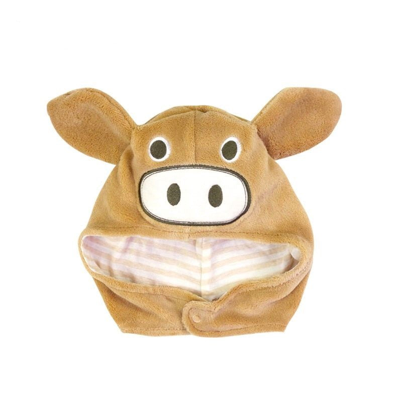 Softest Organic Cotton Newborn Hat - Cute Piggy