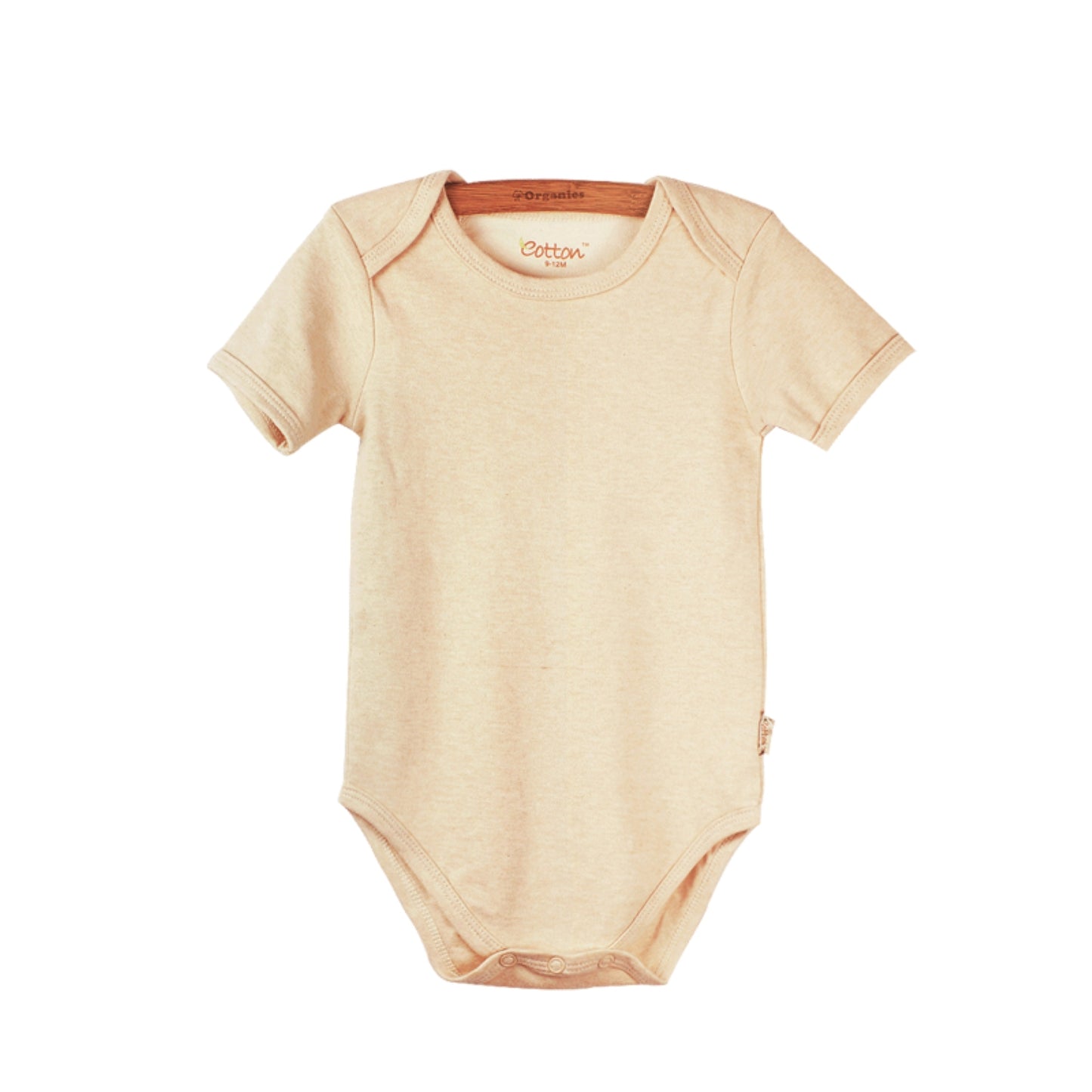 Organic Baby Short Sleeve Onesies: Soft & Sustainable 3-Pack light caramel | Eotton Canada