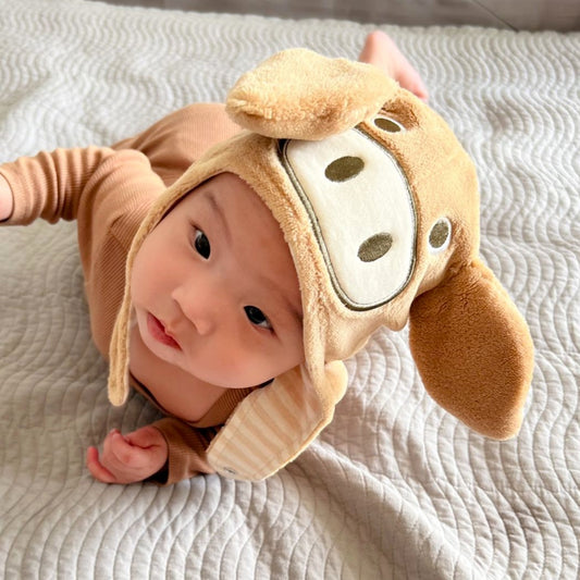 Soft Organic Cotton Baby Winter Hat - Cute Piggy Design | Eotton Canada