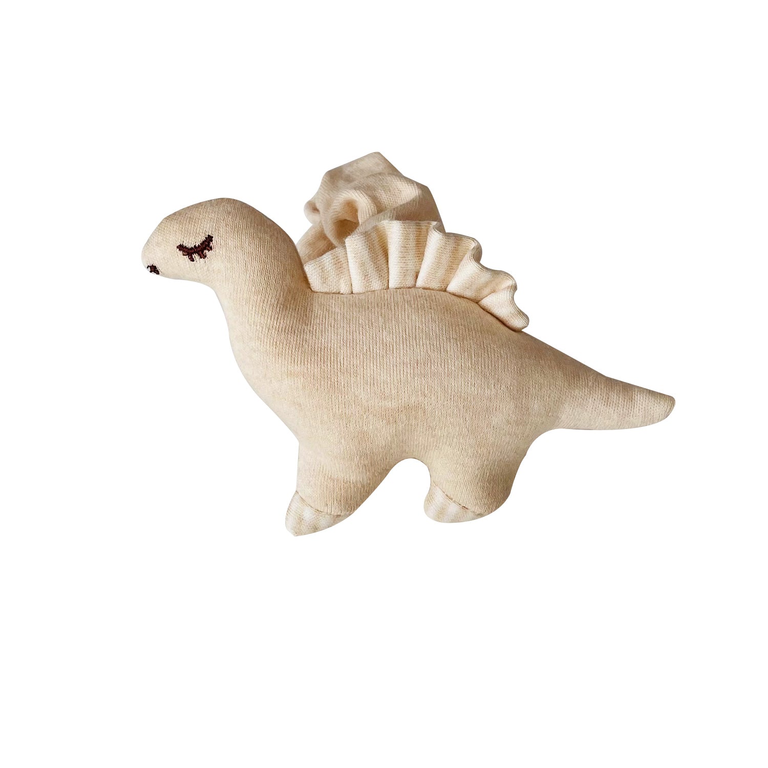 Organic Cotton Dinosaur Rattle: Non-Toxic Baby Toy