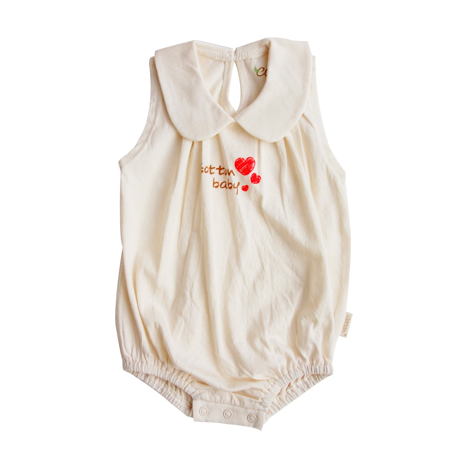 Organic Cotton Baby Girl Bodysuit - Summer Baby Bubble Romper