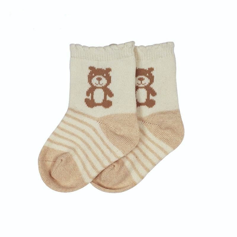 Infant Socks That Stay On: 4 pairs Organic Newborn Sock Set | Eotton