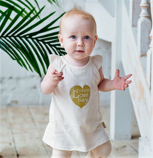 Cute Baby Ruffle Bodysuit: Summer Organic Baby Girl Onesie | Eotton