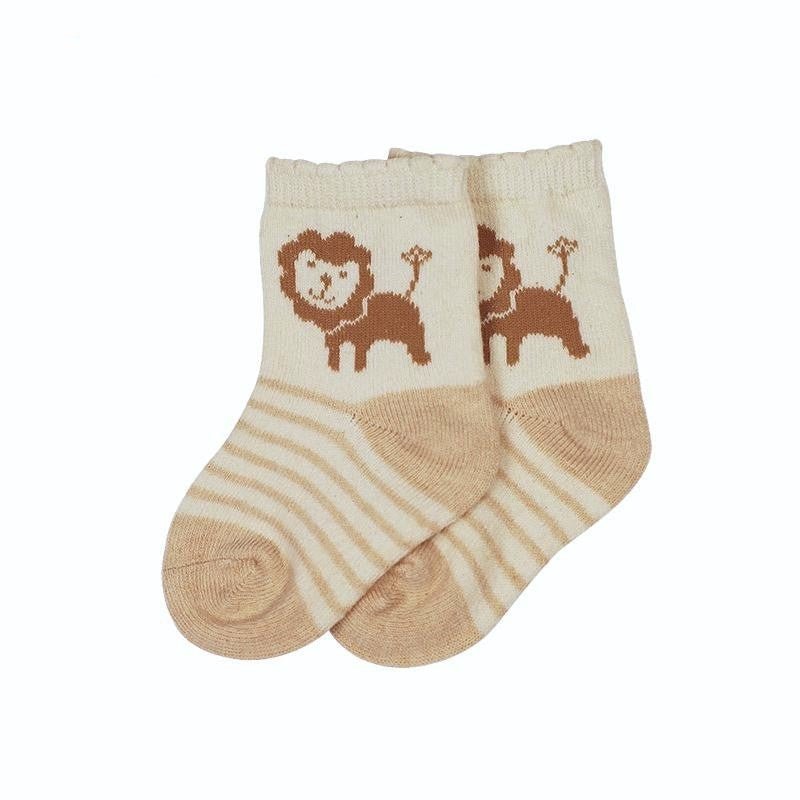 Infant Socks That Stay On: 4 pairs Organic Newborn Sock Set | Eotton