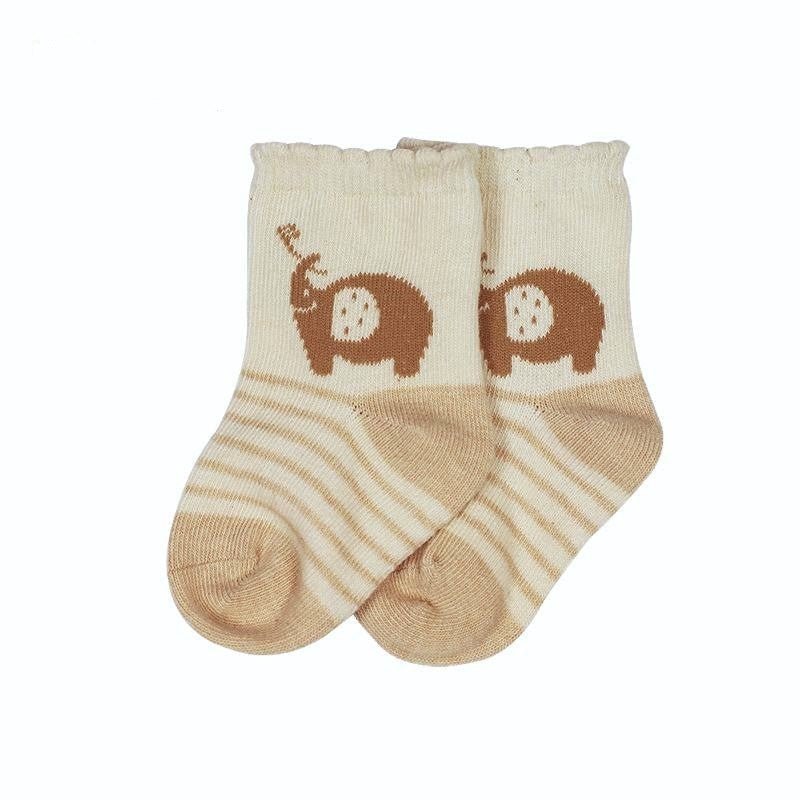Infant Socks That Stay On: 4 pairs Organic Newborn Sock Set | Eotton
