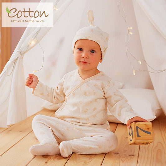 Organic Cotton Baby Gift Box on baby model