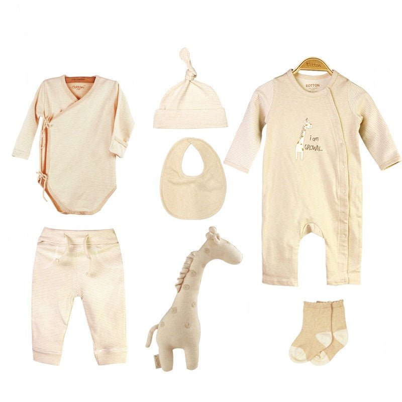 Premium Organic Cotton Baby Gifts - Teddy Bear, Giraffe, and Little Lion Sets | Eotton Canada