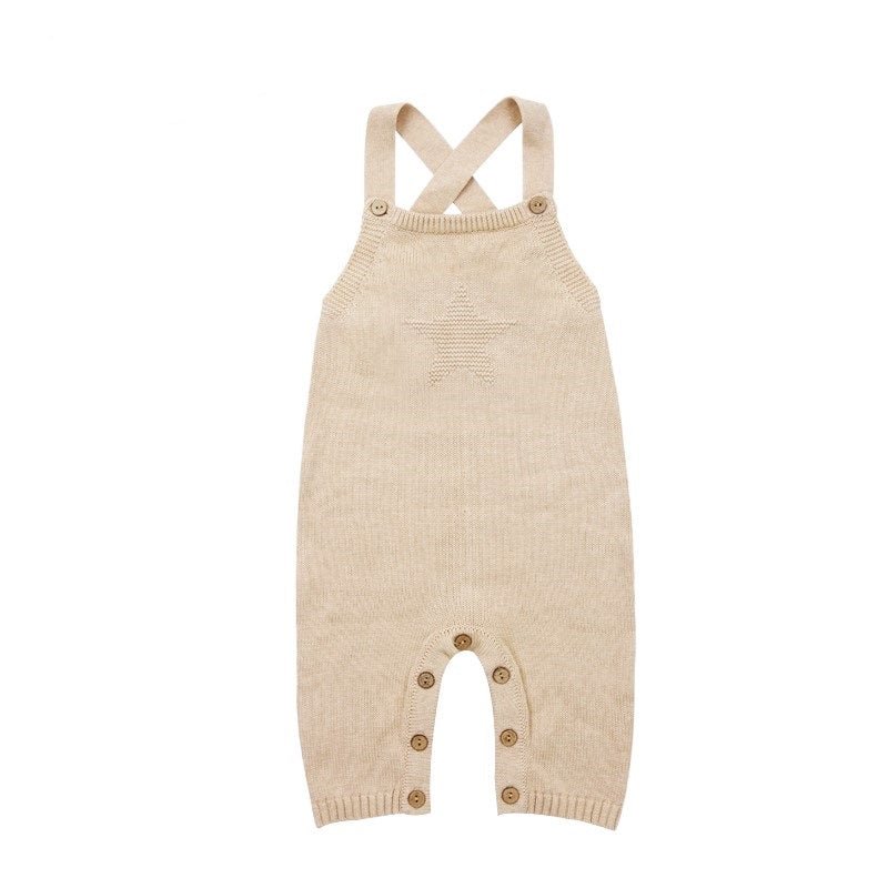 Organic Cotton Knitted Baby Overalls | Eotton Canada