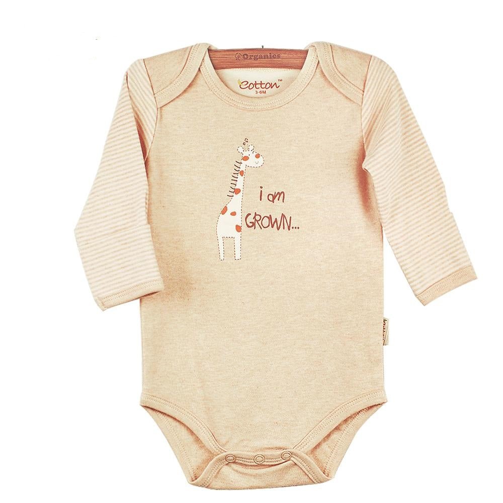 Organic Cotton Long Sleeve Baby Onesies - Jungle
