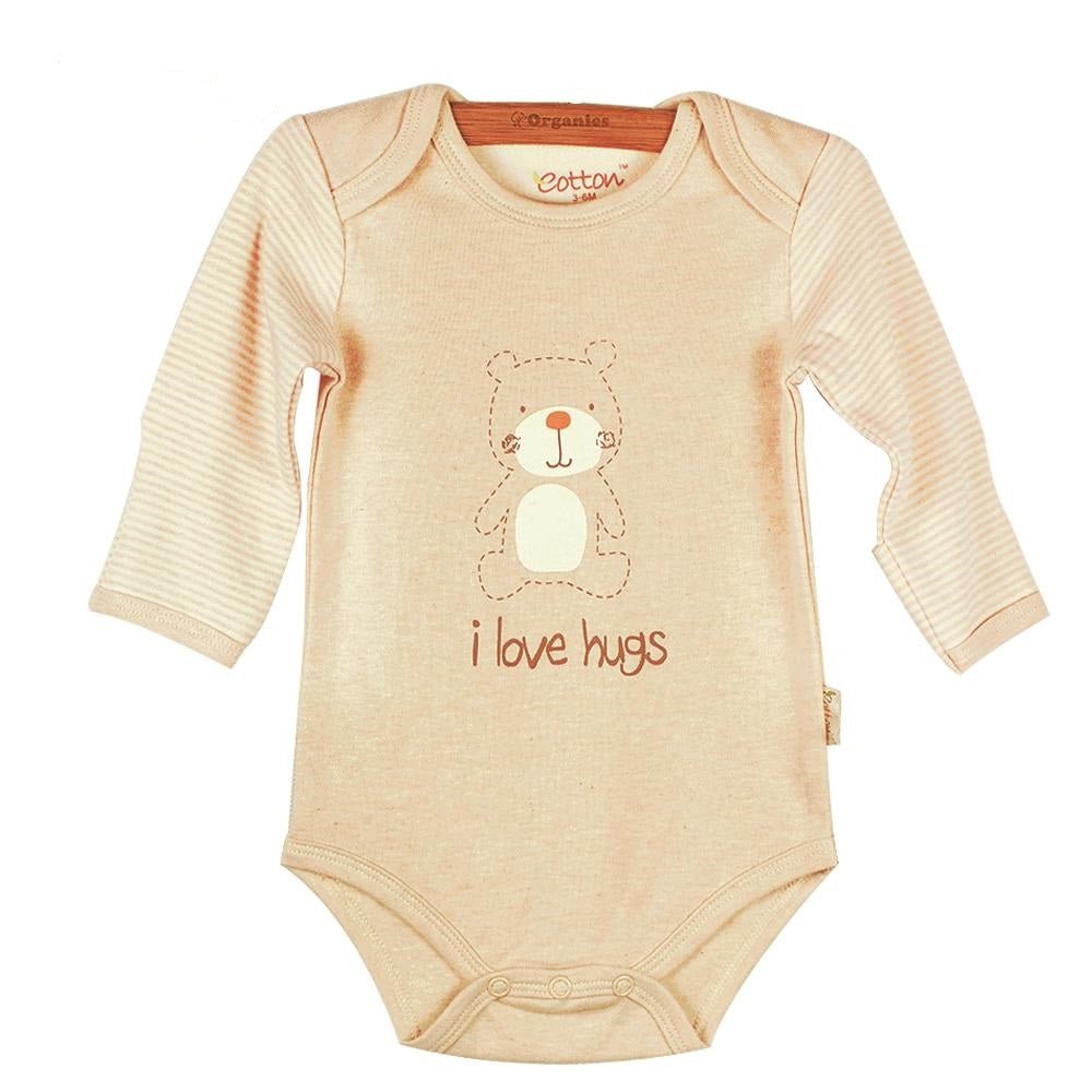 Organic Cotton Long Sleeve Baby Onesies - Jungle