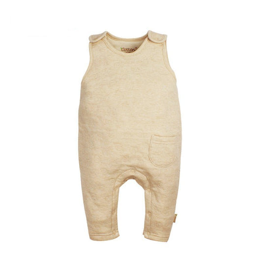 Organic Newborn Clothing: Sleeveless Thermal Romper | Eotton Canada