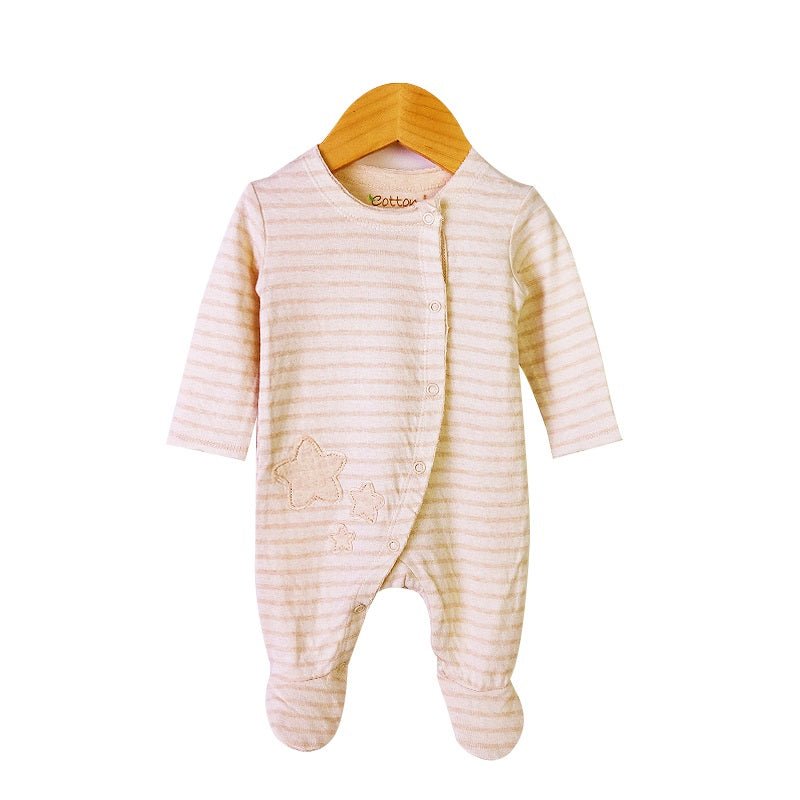 Organic Baby Footies: Long Sleeve Newborn Footed Romper | Eotton