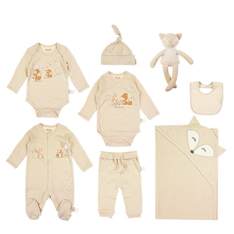 Best Baby Gifts - light caramel with print little fox