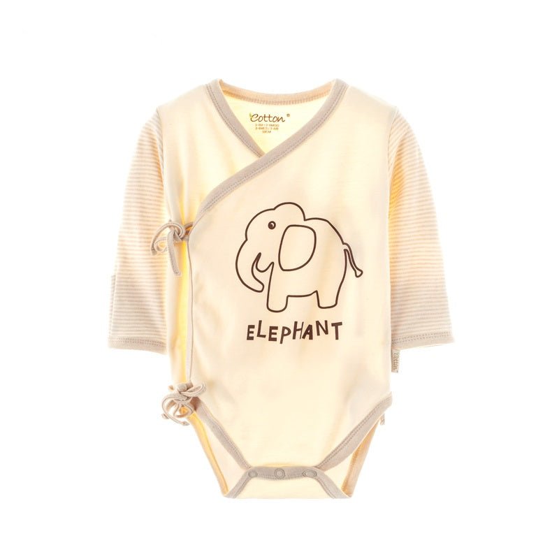 Organic Baby Long Sleeve Kimono One-Piece