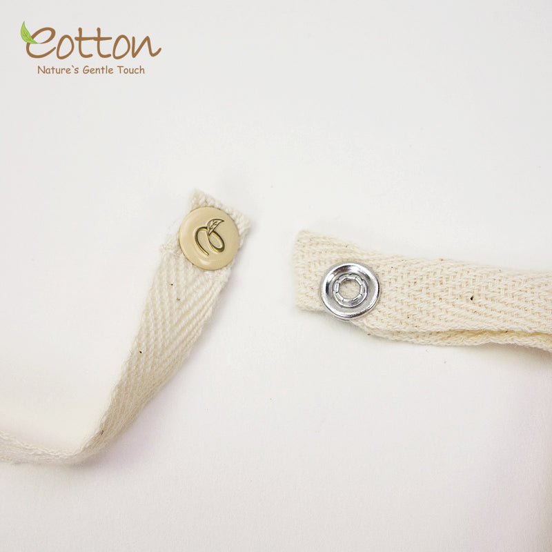 Organic Burpy Bib | 2-in-1 Adjustable Snap Burp Cloth | Eotton Canada