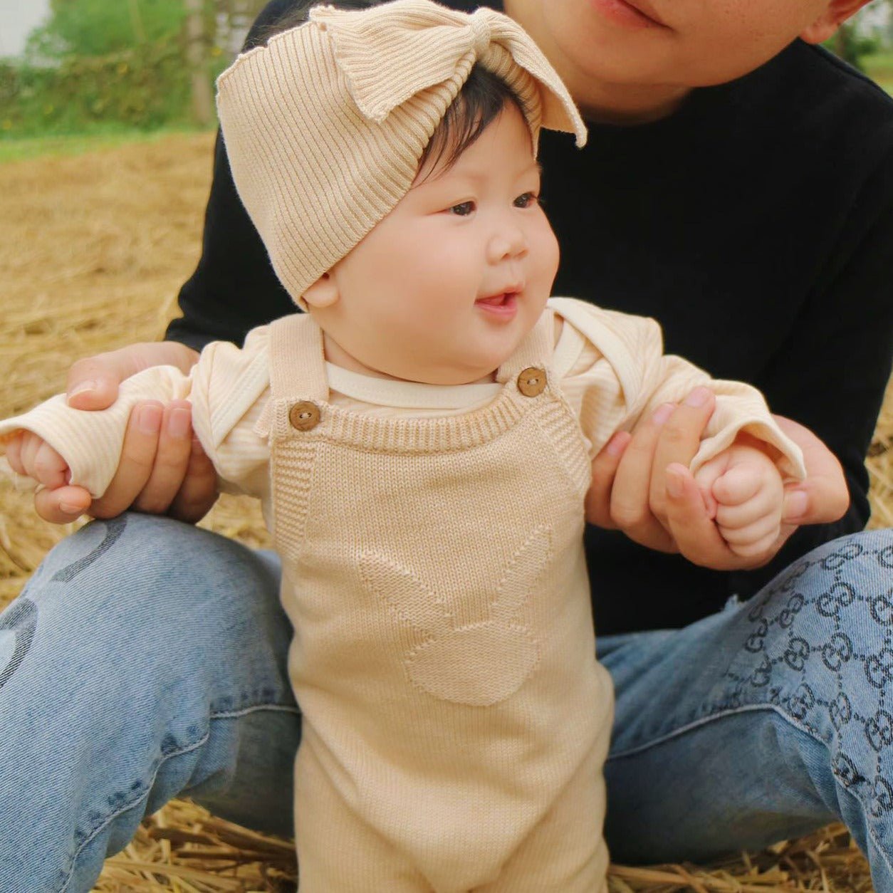 Organic Cotton Knitted Baby Overalls | Eotton Canada