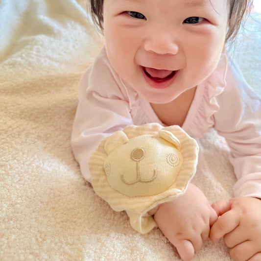 Organic Cotton Newborn Wrist Rattle | EottonCanada