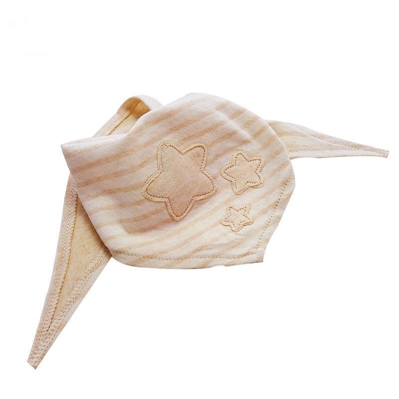 Eotton Canada organic bandana style bib worn as a fashionable neck scarf | Eotton Canada