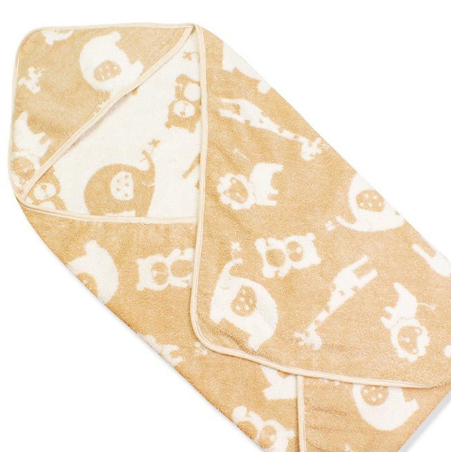 Eczema friendly Organic Cotton Hooded Baby Bath Towel Blanket