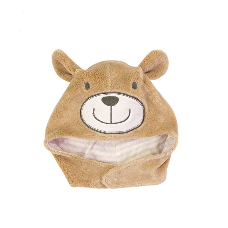 Organic Baby Winter Trapper Hat Teddy Bear