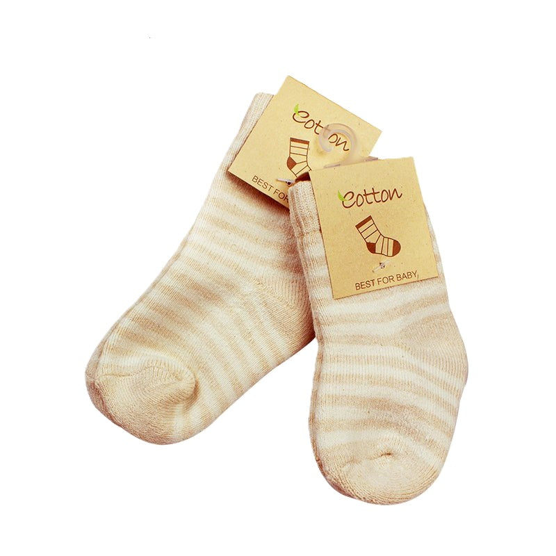 Organic Cotton Baby Terry Socks That Stay On | Eotton Canada