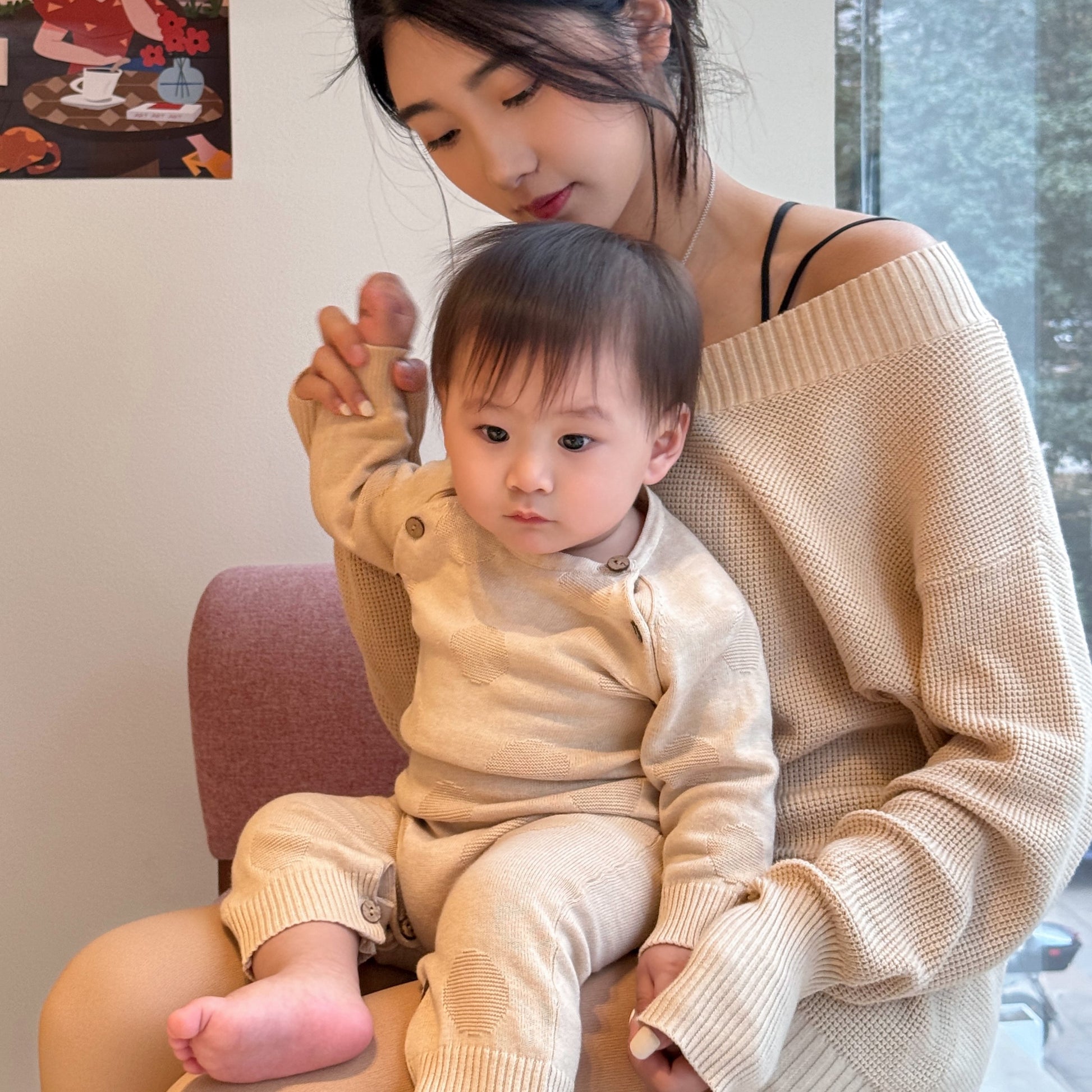 Newborn Knit Romper: Organic Baby Cable Knit Sweater | Eotton Canada