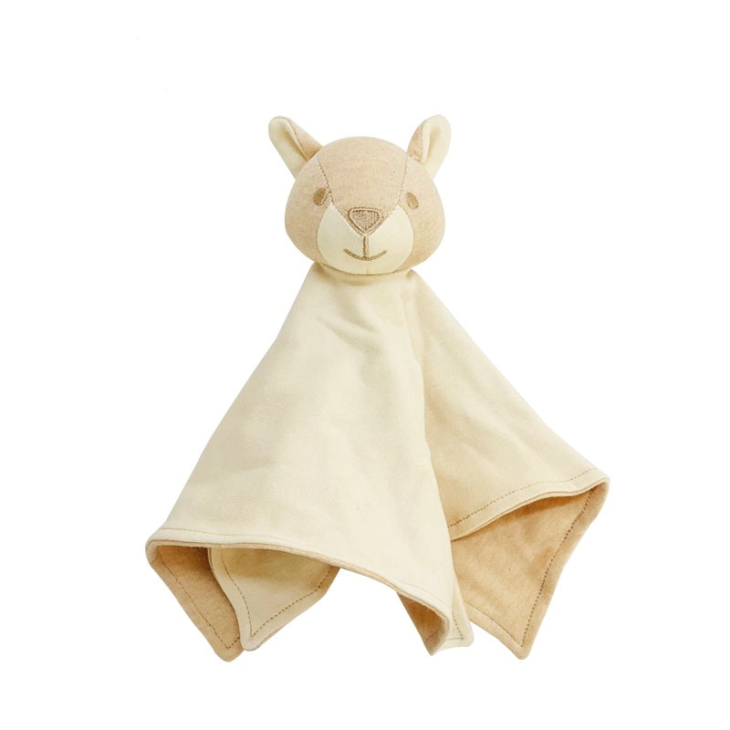 Organic Baby Security Blanket with Squirrel Toy Head | Eotton Canada