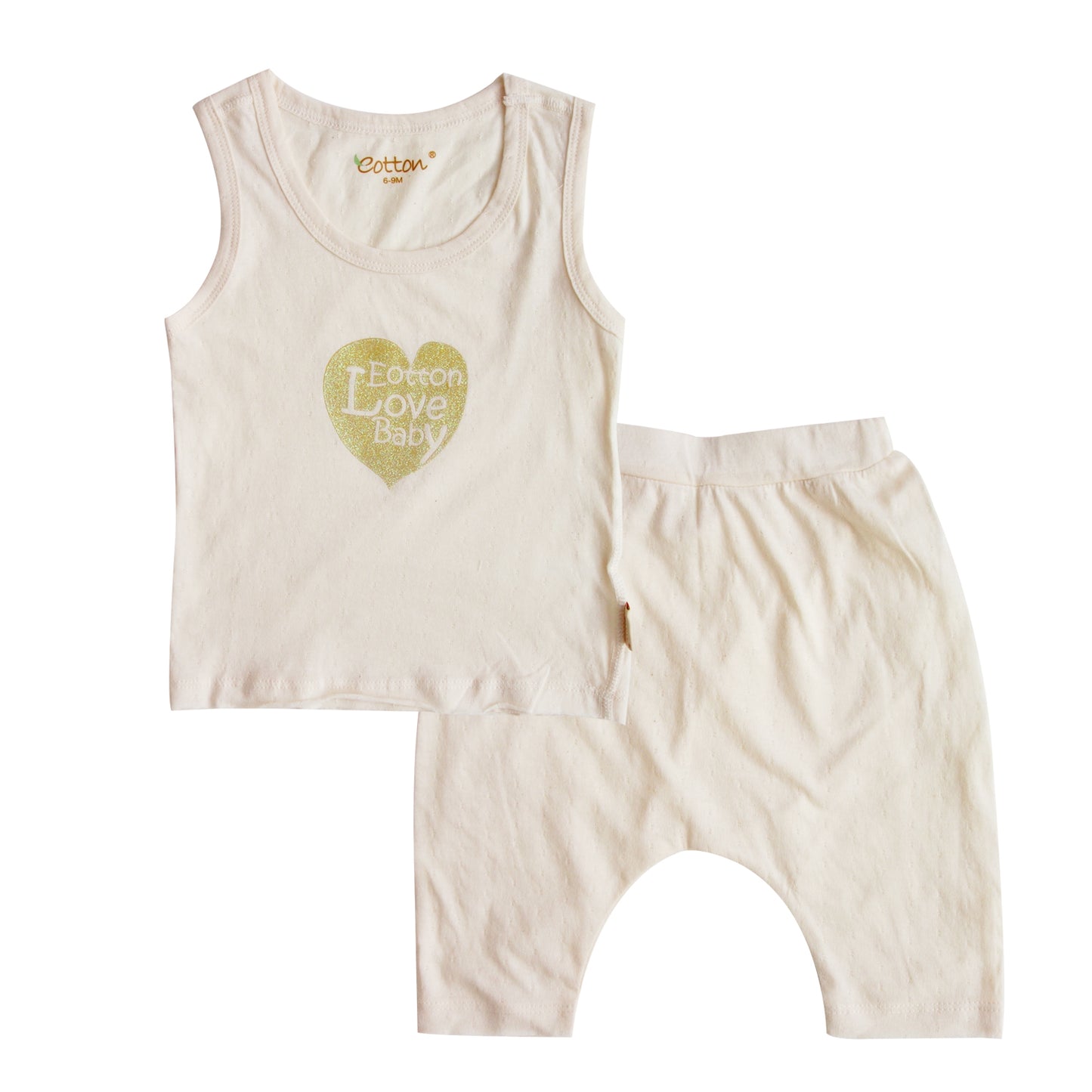 Toddler Summer Outfit: Organic Boy Tank Top & Harem Pant Set