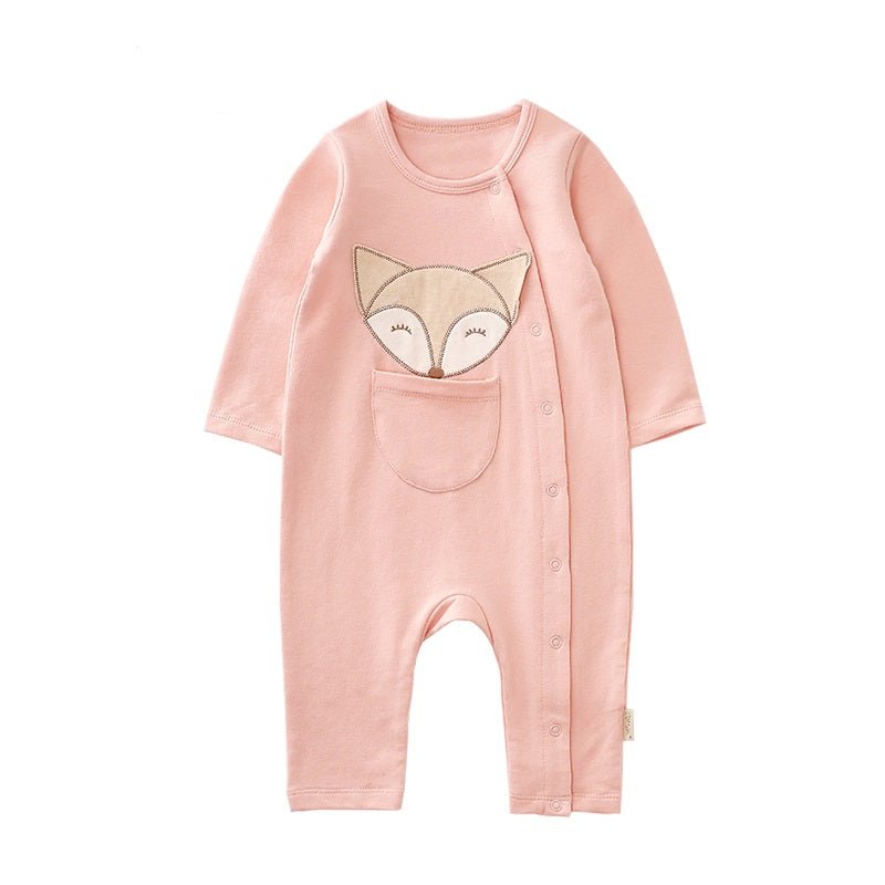 Organic Babywear: Long Sleeve Footless Romper for Girls | Eotton Canada