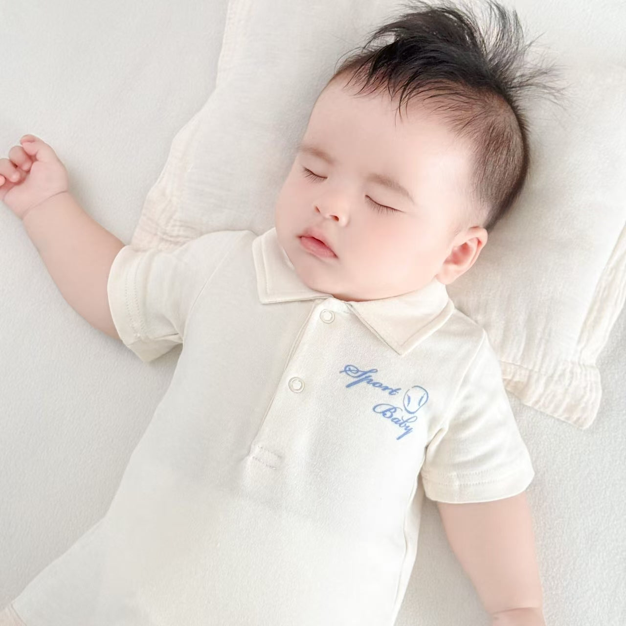 Baby white polo dress | Eotton Canada