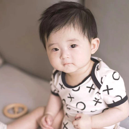 White organic cotton baby onesies made with love - short sleeve onesies