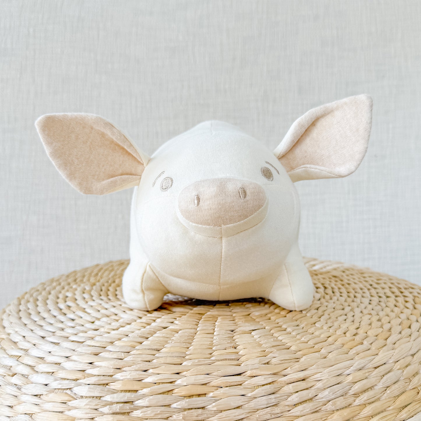 Organic Stuffed Animal Toy Piggy | Newborn Soft Toy | Eotton Canada