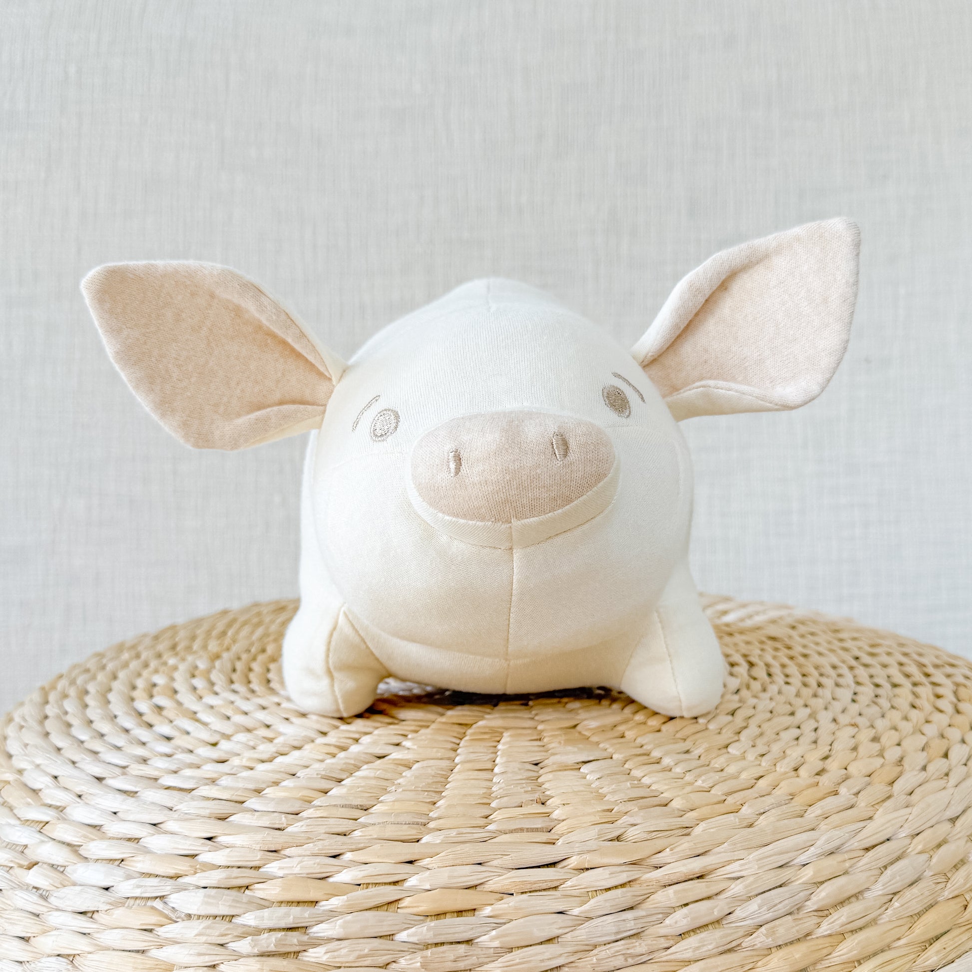 Organic Stuffed Animal Toy Piggy | Newborn Soft Toy | Eotton Canada