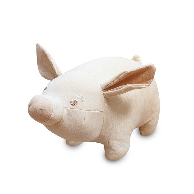 Organic Stuffed Animal Toy Piggy | Newborn Soft Toy | Eotton Canada
