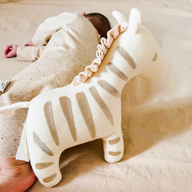 Best organic cotton baby toys | Soft stuffed animal toy Zebra
