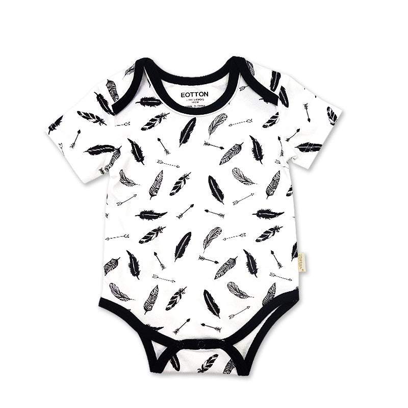 high-contrast black and white organic cotton | Gender Neutral Monochrome Baby Clothes | Eotton Canada