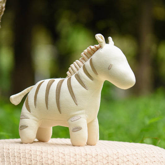 Non-Toxic Baby Toy Zebra | Japan-Standard Safe Organic Toys | Eotton Canada