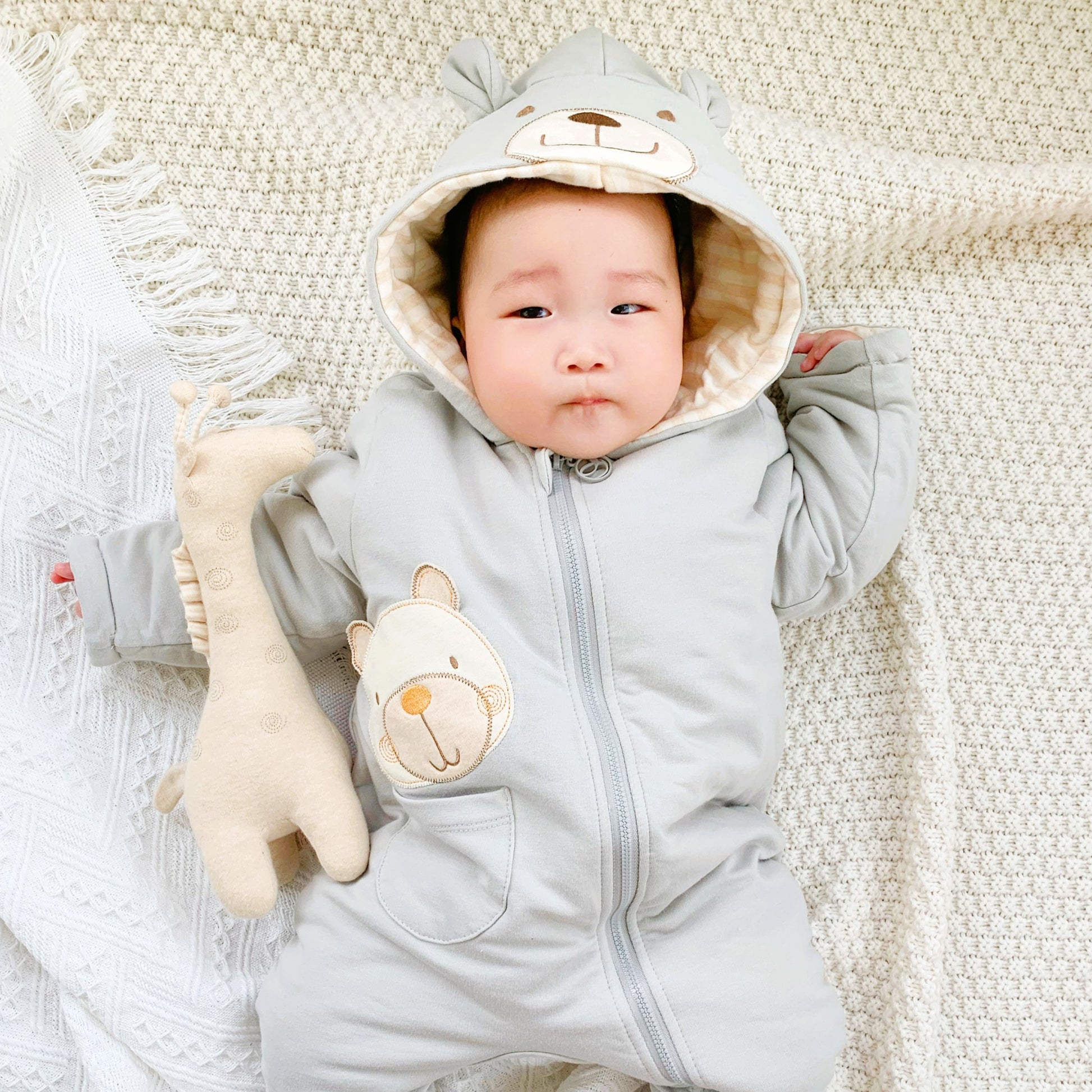 High performance 3 layer organic baby boy snowsuit | Eotton Canada