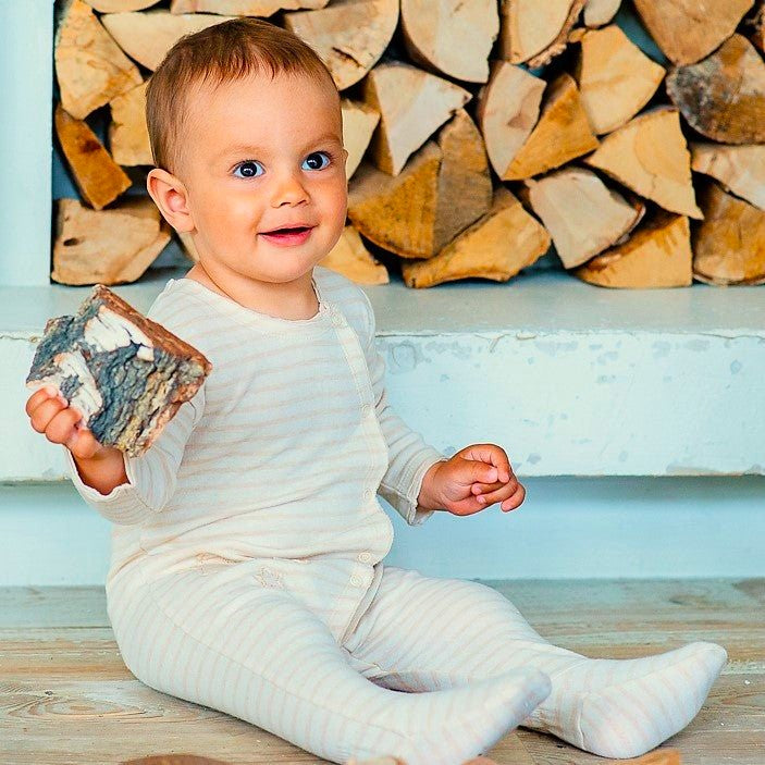 Organic Baby Footed Romper Vibrant Baby Design