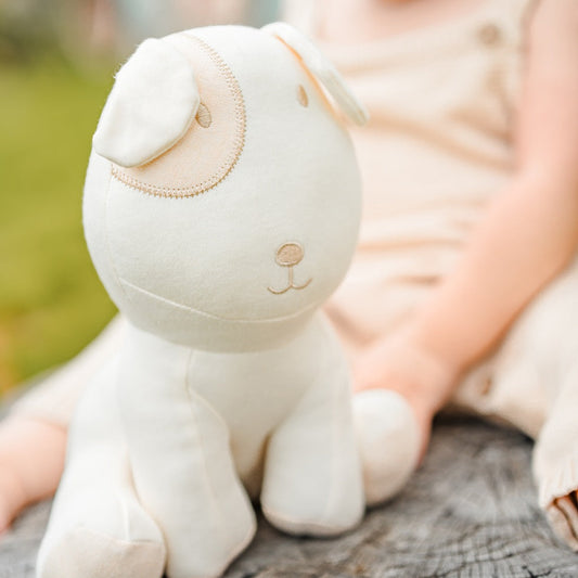 Organic Puppy Stuffed Animal | Soft Non-Toxic Dog Plush | Eotton Canada