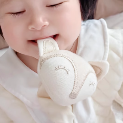 Organic Baby Wrist Rattle | Newborn Fox Sensory Toy | Eotton Canada