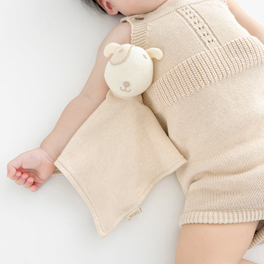 organic infant comforter puppy cuddle blanket lovey for newborns | Eotton Canada