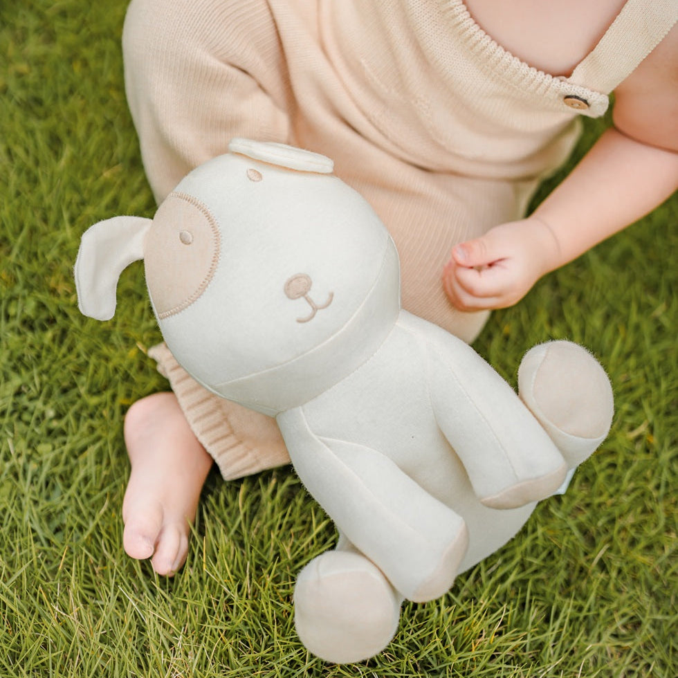 Organic Puppy Stuffed Animal | Soft Non-Toxic Dog Plush | Eotton Canada