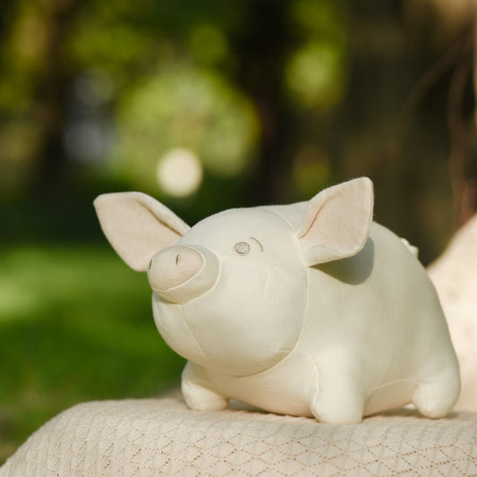Organic Stuffed Animal Toy Piggy | Newborn Soft Toy | Eotton Canada